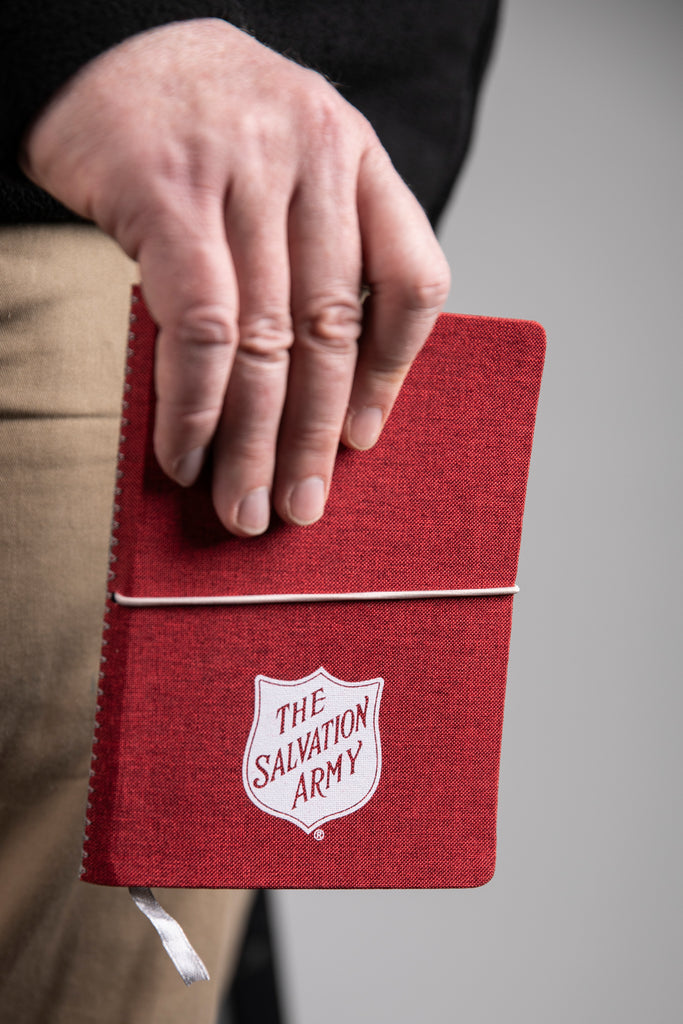 Linen Notebook with Salvation Army Shield