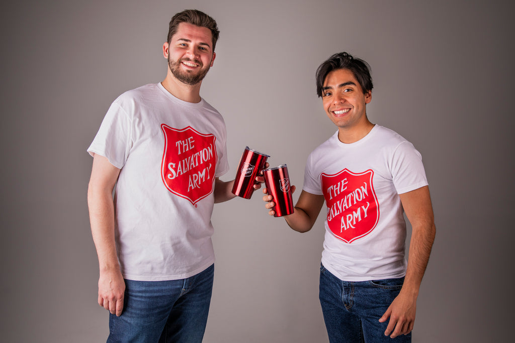 Red Vacuum Travel Tumbler with Shield