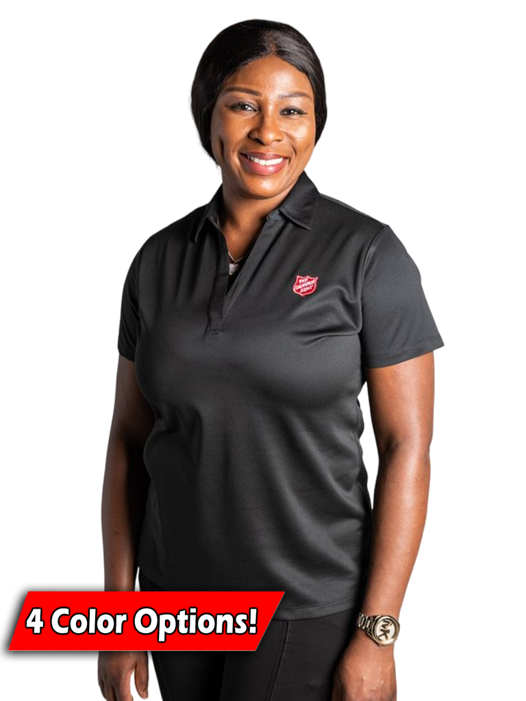 Women's Silk Touch Polo With Shield