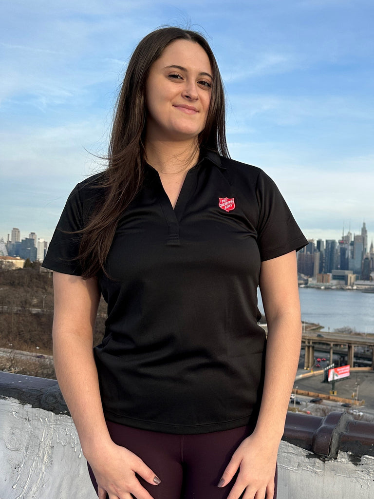 Women's Silk Touch Polo With Shield