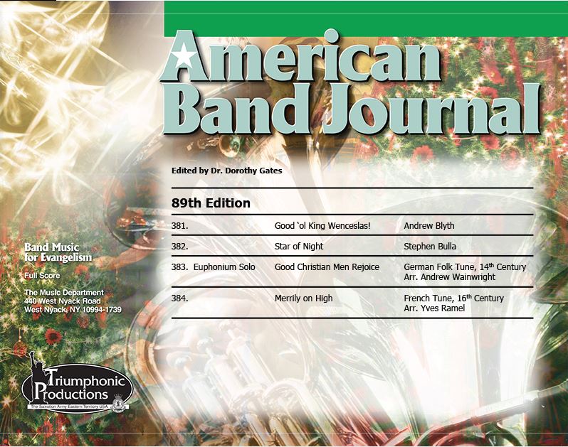 American Band Journal Volume 89. Numbers 381-384