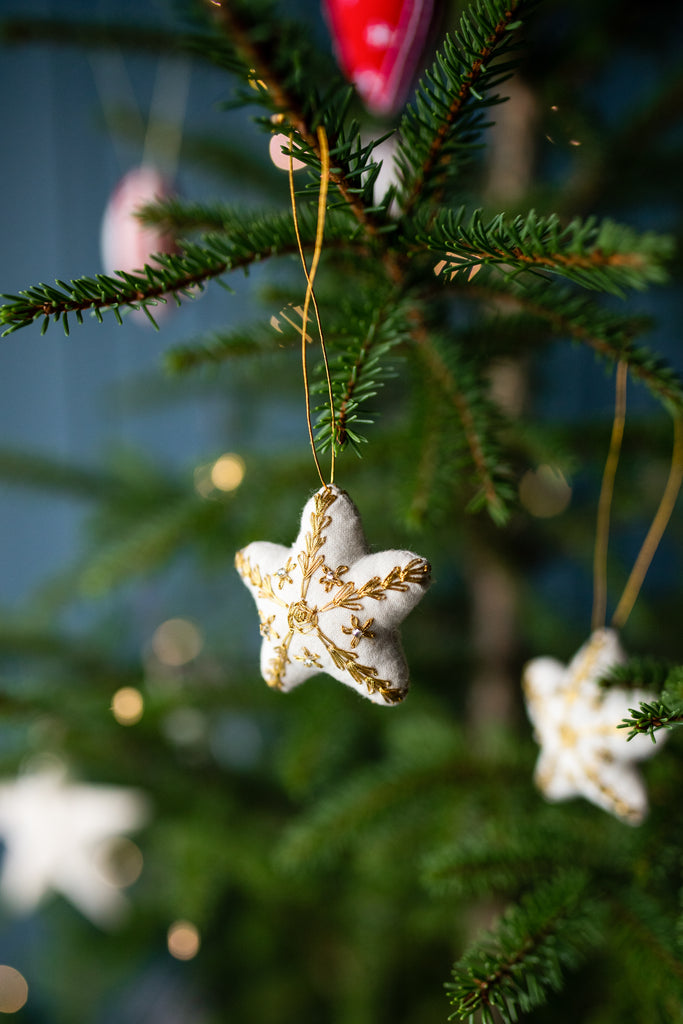 Others Embroidered Star Ornaments Gold