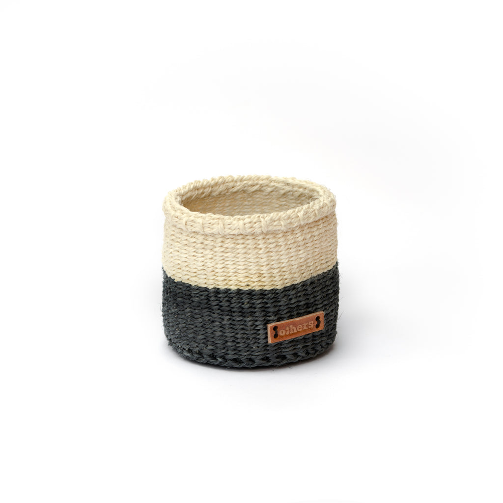 Others Small Sisal Basket Natural/Black
