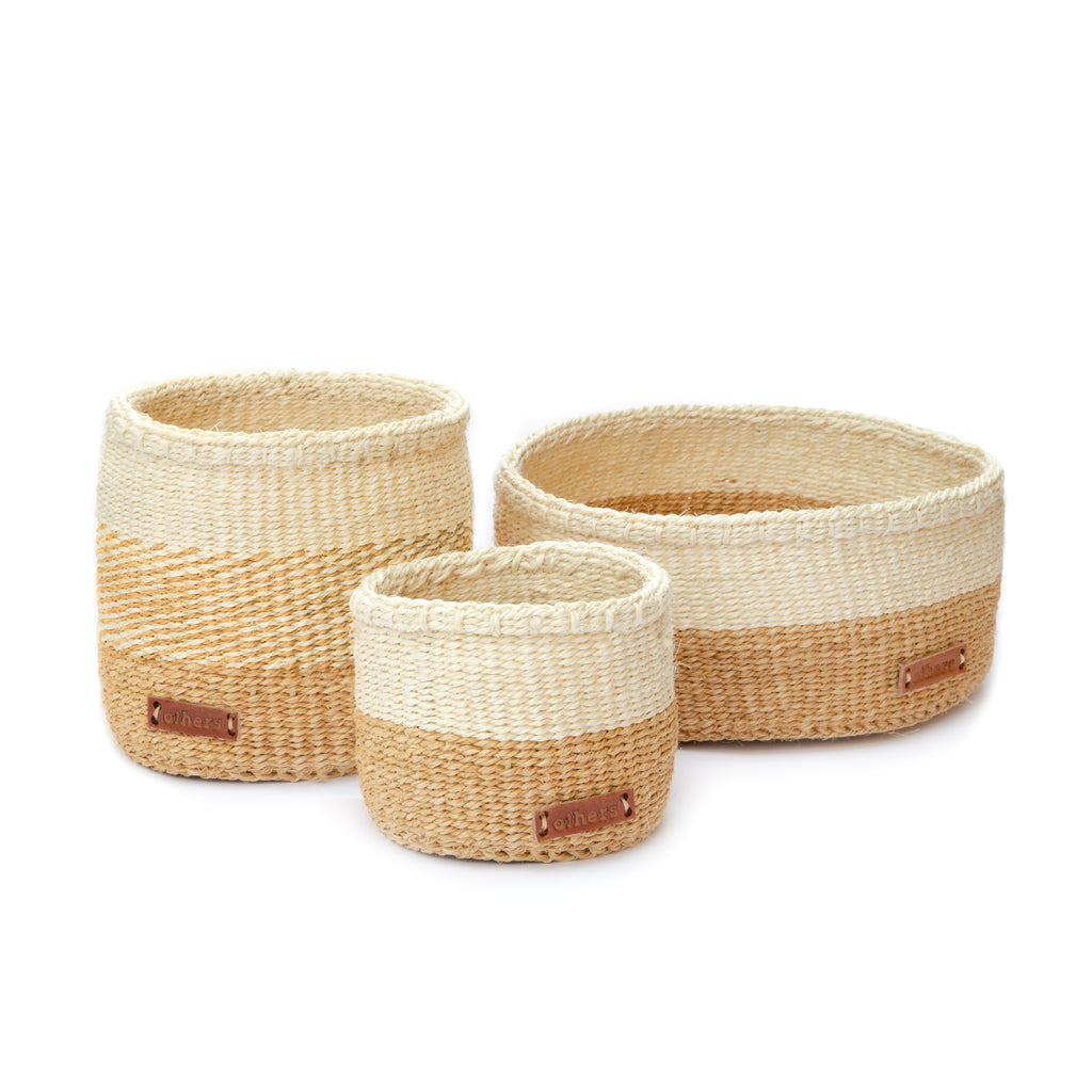 Others Medium Sisal Basket Natural/Beige