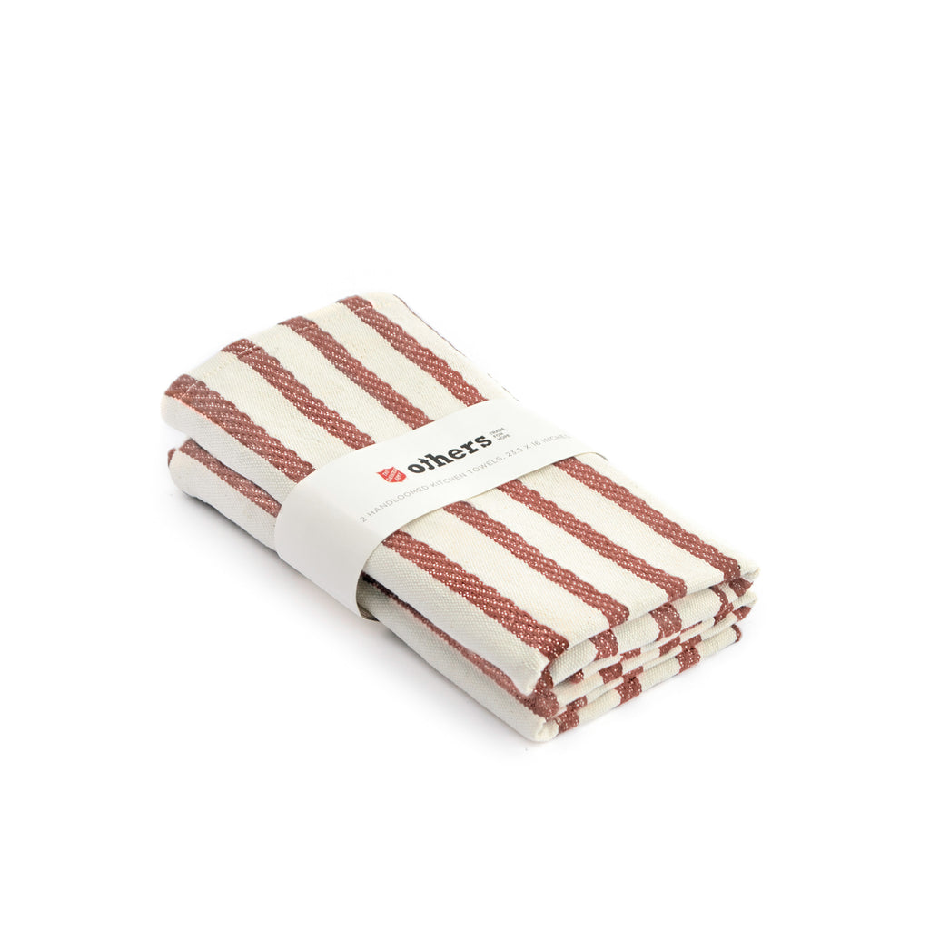 Others Terracotta Tea Towel - 2 pack