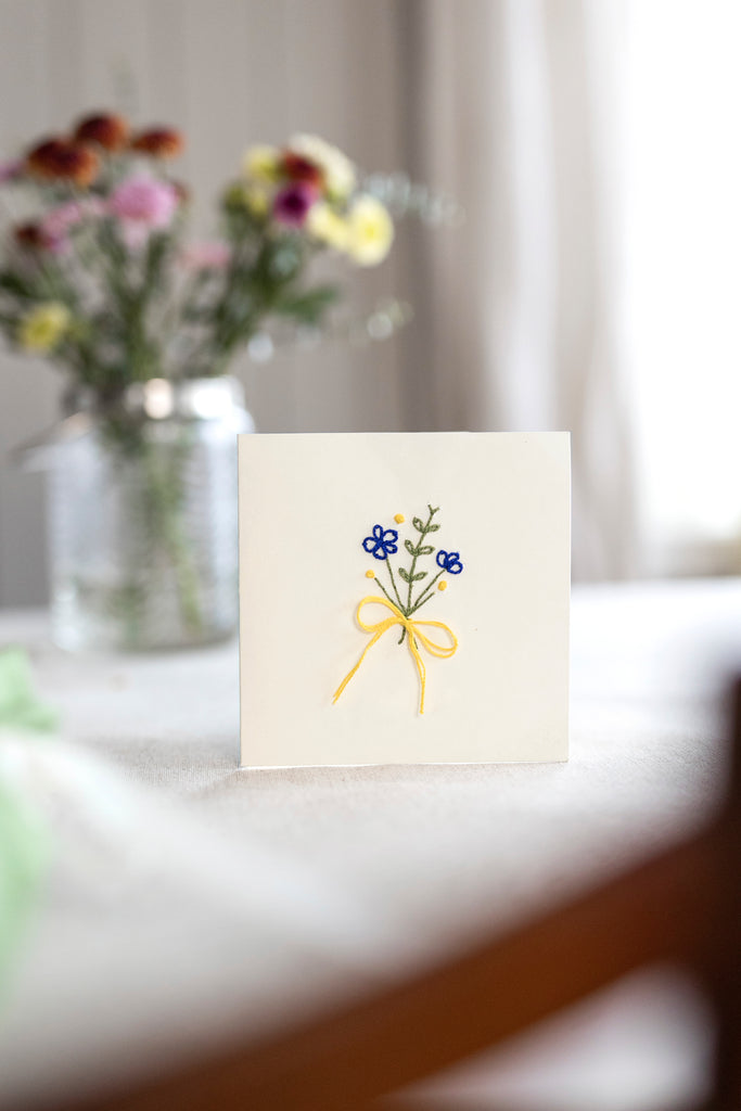 Others Embroidered Card - Floral