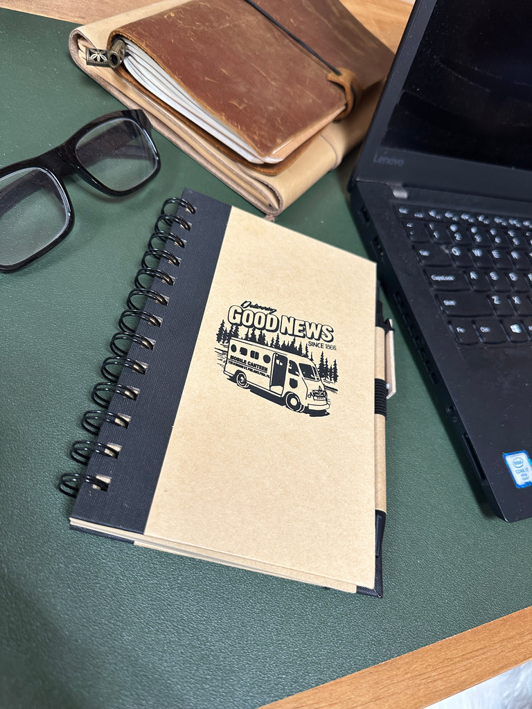 Retro Canteen Notebook with Pen