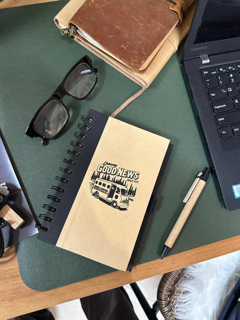 Retro Canteen Notebook with Pen