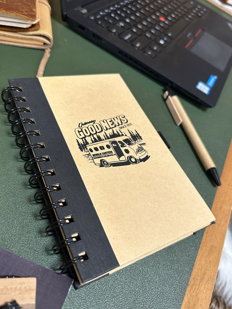 Retro Canteen Notebook with Pen