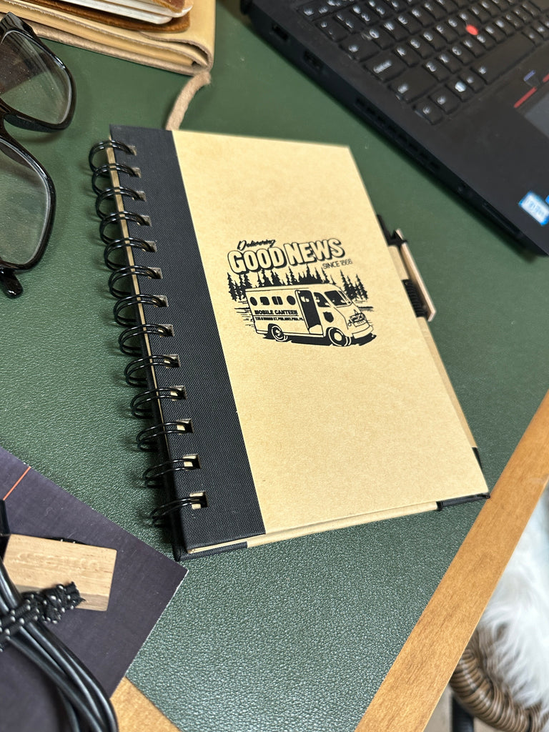 Retro Canteen Notebook with Pen