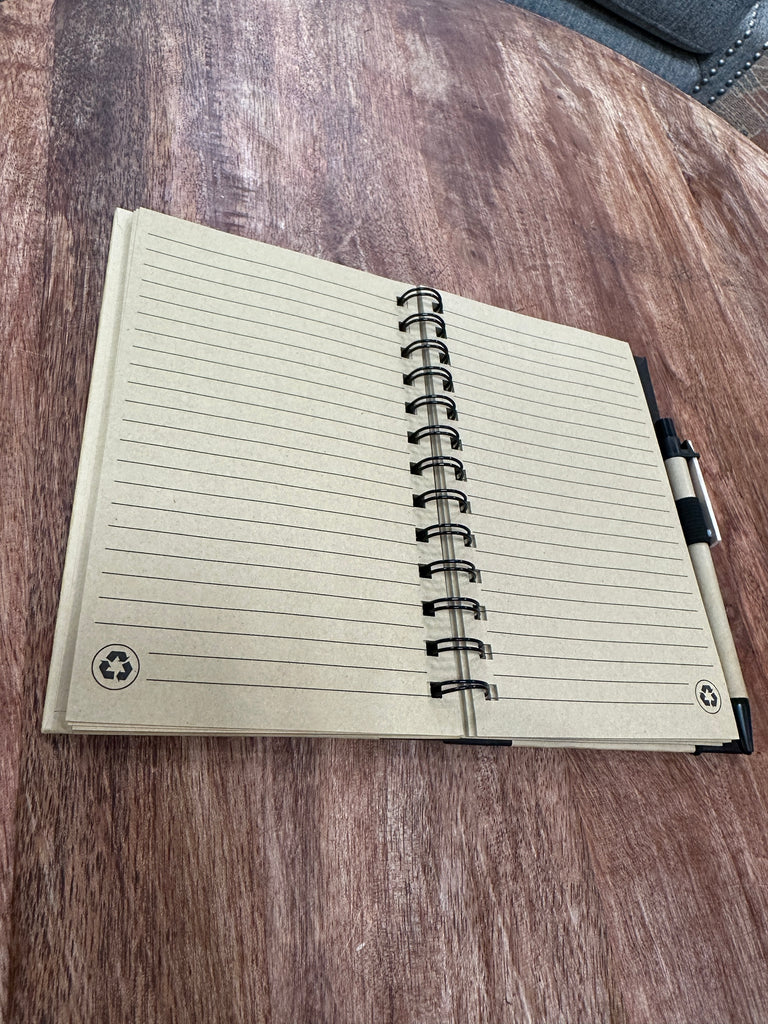 Retro Canteen Notebook with Pen