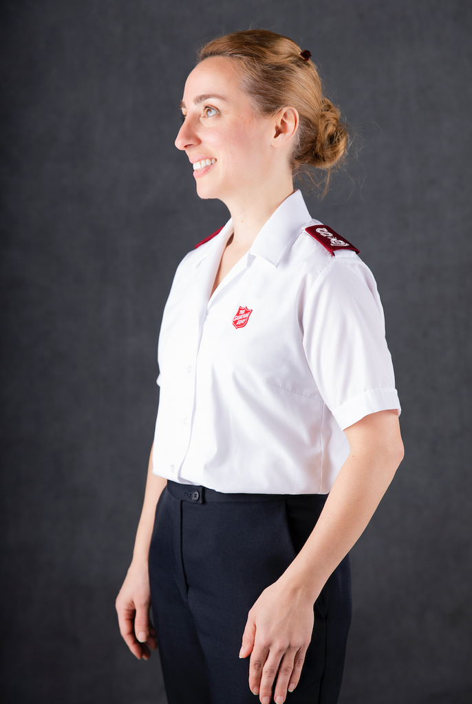 Women's SP&S Closed Collar Blouse with Shield