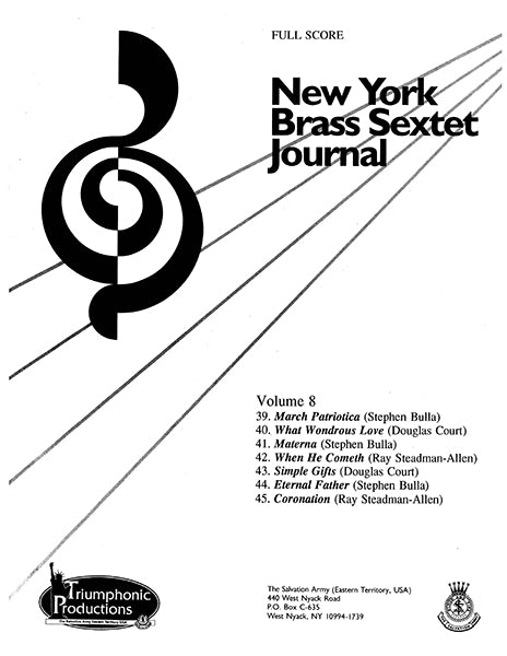NY Brass Sextet Journal Vol 8