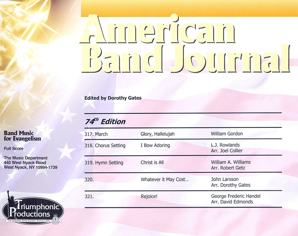 American Band Journal Volume 74, Numbers 317-321