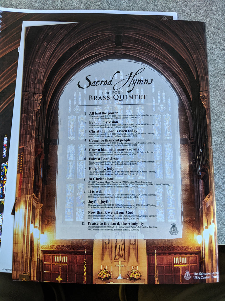 Sacred Hymns for Brass Quintet