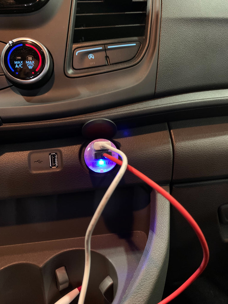 USB Car Charger With Shield