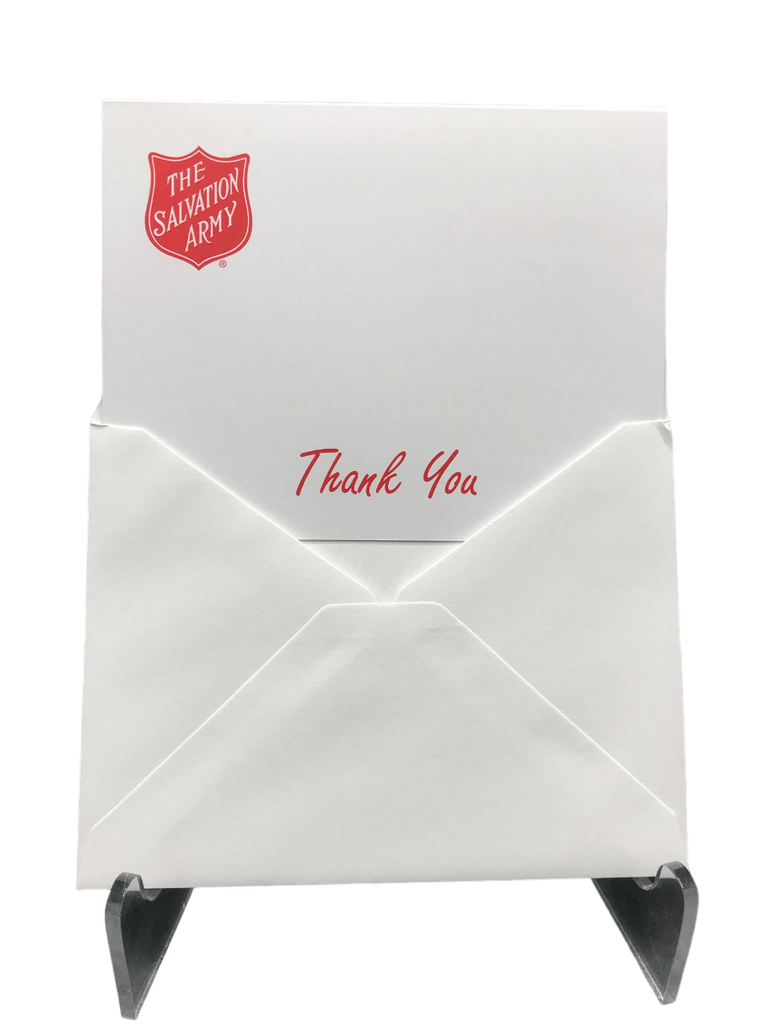 Thank You Note Card With Shield - 25 pack