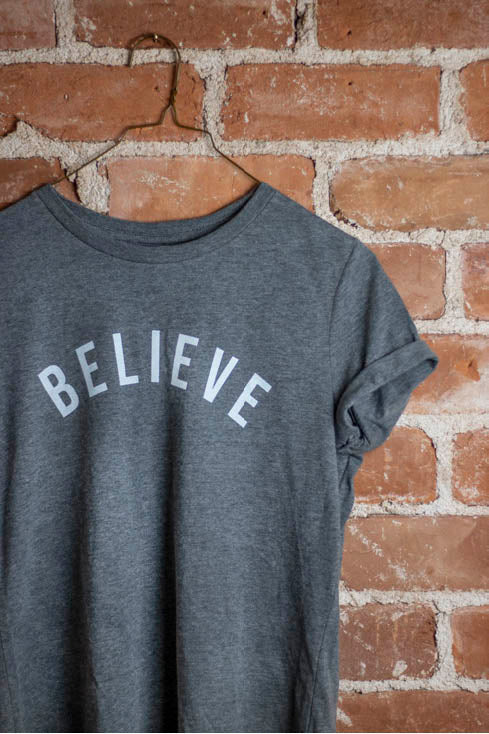 "Believe" Arts Start Fund Women's T Shirt