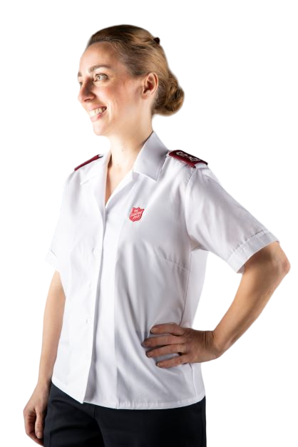 Women's SP&S Closed Collar Blouse with Shield