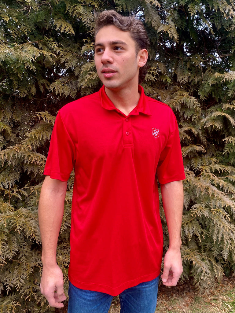 Men's Silk Touch Polo With Shield