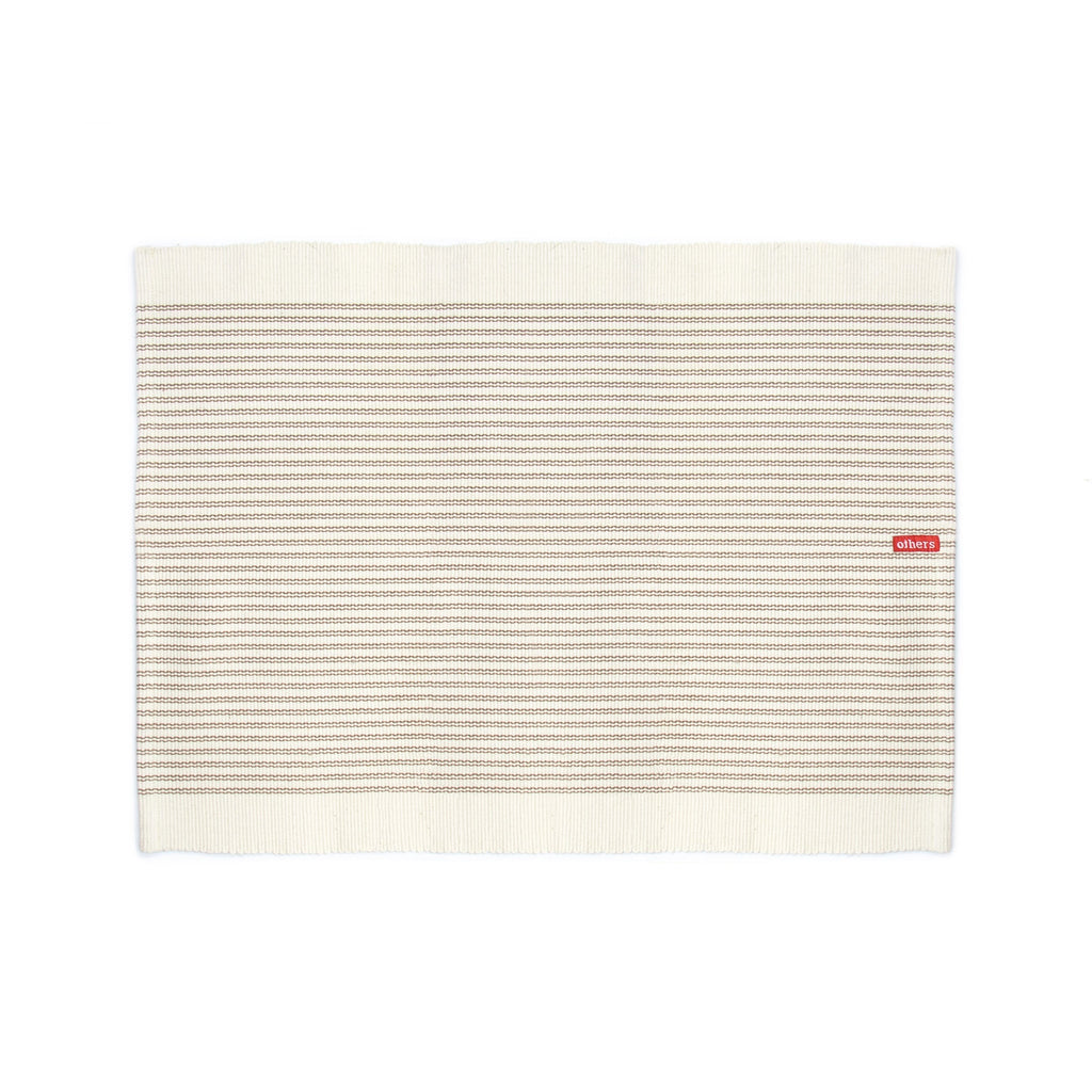 Others Striped Placemat Beige