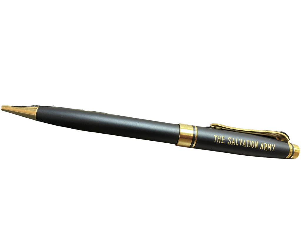 Black Pen & Pencil Set with Salvation Army Logo